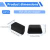 FOCMKEAS 10 Pcs VGA/DB9 Plug Protective Pcs Anti-Dust Protector Caps, Plug Protector Caps for VGA/DB9 Female Ports and Computers Black Silica Gel view 2