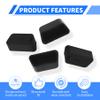 FOCMKEAS 10 Pcs VGA/DB9 Plug Protective Pcs Anti-Dust Protector Caps, Plug Protector Caps for VGA/DB9 Female Ports and Computers Black Silica Gel view 3