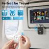 1Mii Bluetooth 5.3 Transmitter Receiver, Dual Link for 2 Headphones, aptX Adaptive/HD Low Latency, 3.5mm AUX Jack Wireless Audio Adapter for Airplane/TV/MP3 Players/Car/Home Stereo, 25H Playtime view 3