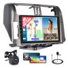 2+64GB for Toyota Land Cruiser/Prado 2010 2011 2012 2013 Radio Android 15 Wireless CarPlay Android Auto, 9" Touch Screen Stereo with GPS WiFi Bluetooth EQ FM/RDS 26UI Backup Camera MIC view 1