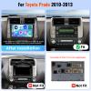 2+64GB for Toyota Land Cruiser/Prado 2010 2011 2012 2013 Radio Android 15 Wireless CarPlay Android Auto, 9" Touch Screen Stereo with GPS WiFi Bluetooth EQ FM/RDS 26UI Backup Camera MIC view 2