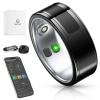 Betunich Smart Ring,24H Body/Sleeping/Fitness Monitor with Wireless Charging,Health Ring with IP68 Waterproof,Fitness Tracker for Men/Women,Portable APP Connection for Music Reading Photo (Black, 9#) view 1