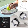 Betunich Smart Ring,24H Body/Sleeping/Fitness Monitor with Wireless Charging,Health Ring with IP68 Waterproof,Fitness Tracker for Men/Women,Portable APP Connection for Music Reading Photo (Black, 9#) view 2