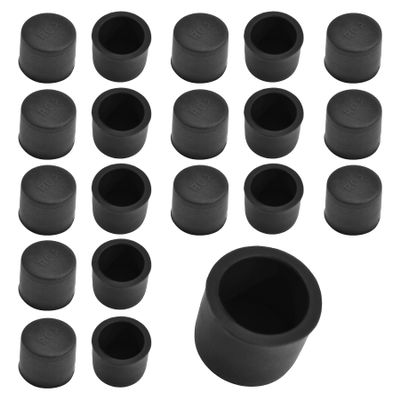FOCMKEAS 20 Pcs RCA Anti-dust Protector Cap, Dust Cover, Black Silica Gel