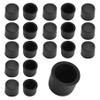 FOCMKEAS 20 Pcs RCA Anti-dust Protector Cap, Dust Cover, Black Silica Gel view 1