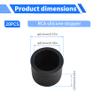 FOCMKEAS 20 Pcs RCA Anti-dust Protector Cap, Dust Cover, Black Silica Gel view 2