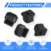 FOCMKEAS USB-B Plug Protective Cover 20 Pcs Anti-Dust Protector Caps, Plug Protector Caps for USB-B Female Ports and Computers Black Silica Gel view 3