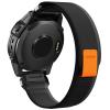 ORKDFJ For Garmin Fenix 7X/6X/5X Band, 26mm Easy Fit Nylon Straps for Garmin Fenix 3/5X Plus/6X Pro/Tactix Delta/Enduro 2 Bands(Black/Grey) view 1