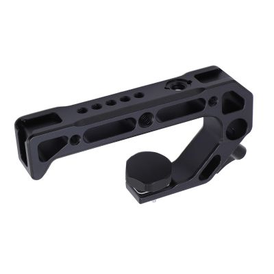 Cold Shoe Top Handle Aluminum Alloy Metal Stylish Lightweight Camera Universal Top Handle Grip with Locating Pins