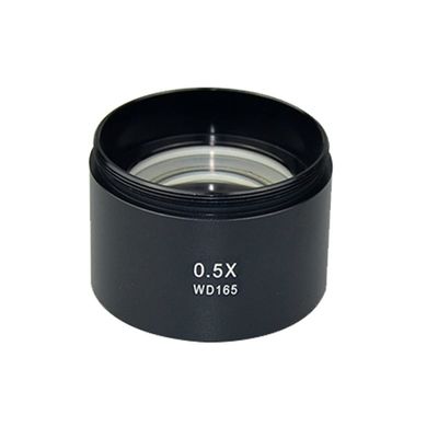 Lab Microscope Accessories 0.5X 0.7X 2X 0.3X 48mm Microscope Auxiliary Objective Lens, Stereo Microscopes Parts Accessories(0.5X)