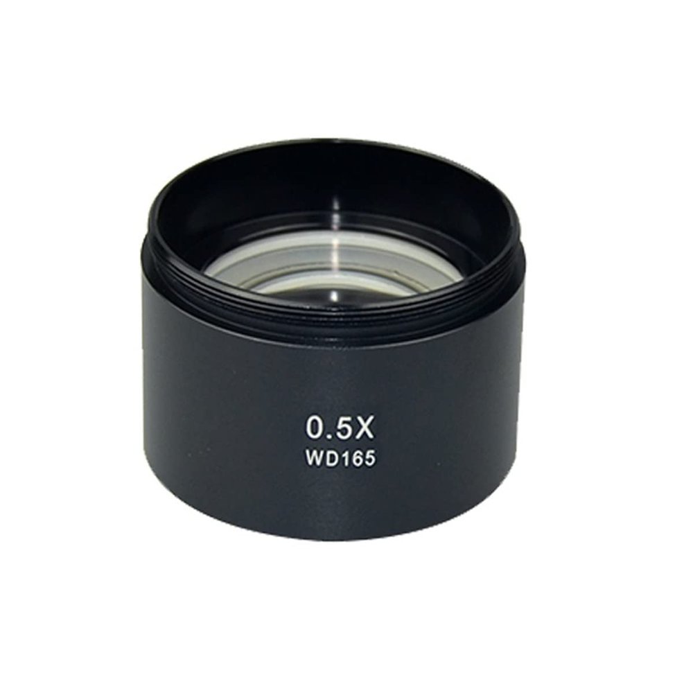 Lab Microscope Accessories 0.5X 0.7X 2X 0.3X 48mm Microscope Auxiliary Objective Lens, Stereo Microscopes Parts Accessories(0.5X)