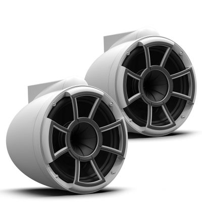 Wet Sounds REV10 White Special Edition Revolution Series 10" White Tower Speakers with X-Mount (Mounting to Surface)