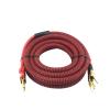 CHMIFTNX High-Fidelity Speaker Cable with Banana to Spade for Home Theater Amplifier Audio Cable Gold Plated OFC(Red 2B-2Y Type,5m) view 2