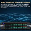 Digital Graphic Equalizer, Dual Channel 31-Band Stereo Equalizer with LED Spectrum Lamp for Home Audio, 10 Preset Effects, Low/Mid/Treble Independent Adjustment view 2
