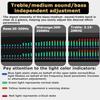 Digital Graphic Equalizer, Dual Channel 31-Band Stereo Equalizer with LED Spectrum Lamp for Home Audio, 10 Preset Effects, Low/Mid/Treble Independent Adjustment view 4
