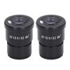 2Pcs 10X Microscope Eyepiece, Aluminum Alloy Wide Angle, 22mm Eye Point, 30mm Mounting Size, High Clarity Optical Lens for Biological Observation view 1