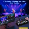 KATOVJJTS Video Mixer Switcher with PTZ Camera Controller, 5.5" LCD Screen Preview, 4-Channel HDMI Live Streaming Switcher with 4D Joystick, 1080p 60FPS Video Recording (Does not Support 4K) view 2