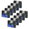 10 Pack Label Tape 6mm Black On Clear Compatible with TZe-111 TZ-111 AZe-111 view 1