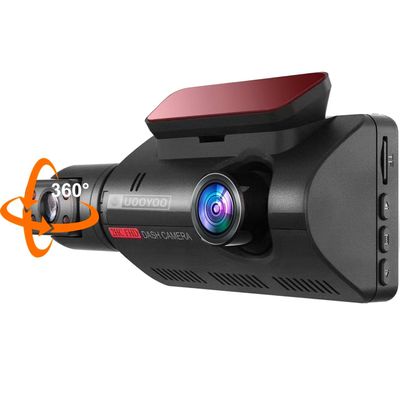 360 Car Camera - Dash Cam Front and Rear, 3" LCD Dash Camera with 32G SD Card, 2 Channel FHD 2K+1080P Dashcam with Super IR Night Vision, Parking Monitor, Loop Recording