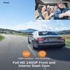360 Car Camera - Dash Cam Front and Rear, 3" LCD Dash Camera with 32G SD Card, 2 Channel FHD 2K+1080P Dashcam with Super IR Night Vision, Parking Monitor, Loop Recording view 2