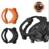 2 Pack Case Cover for Garmin Instinct 3,Shockproof, Anti-Scratch, Full Coverage Bumper Shell, Lightweight and Durable TPU Case Cover for Garmin Instinct 3 50mm Sport Watch,Orange+Black view 1
