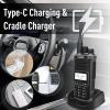 Radtel RT-860 ham Radio Dual Band Radio, HF/UHF/VHF with AM/USB/LSB/CB/SW/SSB, 1024 Channels, NOAA Weather Alert, Type-C Charging, Aviation AM Reception with Programming Cable (2 Pack) view 4
