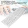 AYNEFY Russian Keyboard Keycaps Set Ergonomic Matte White Replacement Keycaps for Mechanical Keyboards (104-Key Layout, Compatible with Switches) view 2