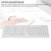 AYNEFY Russian Keyboard Keycaps Set Ergonomic Matte White Replacement Keycaps for Mechanical Keyboards (104-Key Layout, Compatible with Switches) view 3