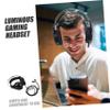 CONGARTENO 1pc Wired Headset Microphone for Gaming Luminous Headphones Skin-Friendly Earmuffs for Gamers Families view 4