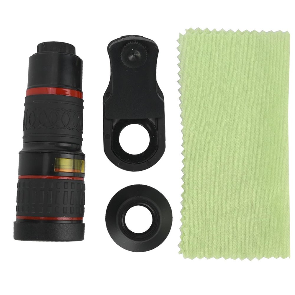 20X Long Focus Zoom Telephoto Lens, Smart Phone Telephoto Lens with Clip, 20X Zoom Telephoto Mobile Phone Lens for Smart Phone Tablet PC, 50 to 200m, for Sports Events, Concerts