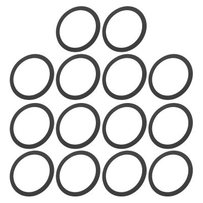 14pcs Speaker Seal High Density EVA Foam Noise Reduction Anti Vibration Loudspeaker Gasket Repair Parts