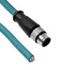 Alvin's Cables M12 A-Code 8 Pin Male to Open End Power I/O Cable Cat6a High-Flex Shielded for Cognex Keyence Basler Industrial Automation Fieldbus Module 65.6ft/20m,Green view 2