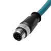 Alvin's Cables M12 A-Code 8 Pin Male to Open End Power I/O Cable Cat6a High-Flex Shielded for Cognex Keyence Basler Industrial Automation Fieldbus Module 65.6ft/20m,Green view 3