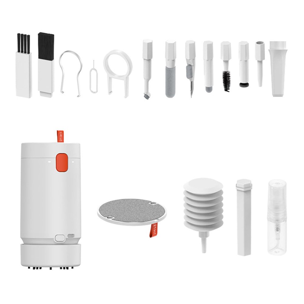 Kangnice Comprehensive 21Piece Electronic Set with Electric Brush Desktop Vacuuming for Phones Tablets Computers