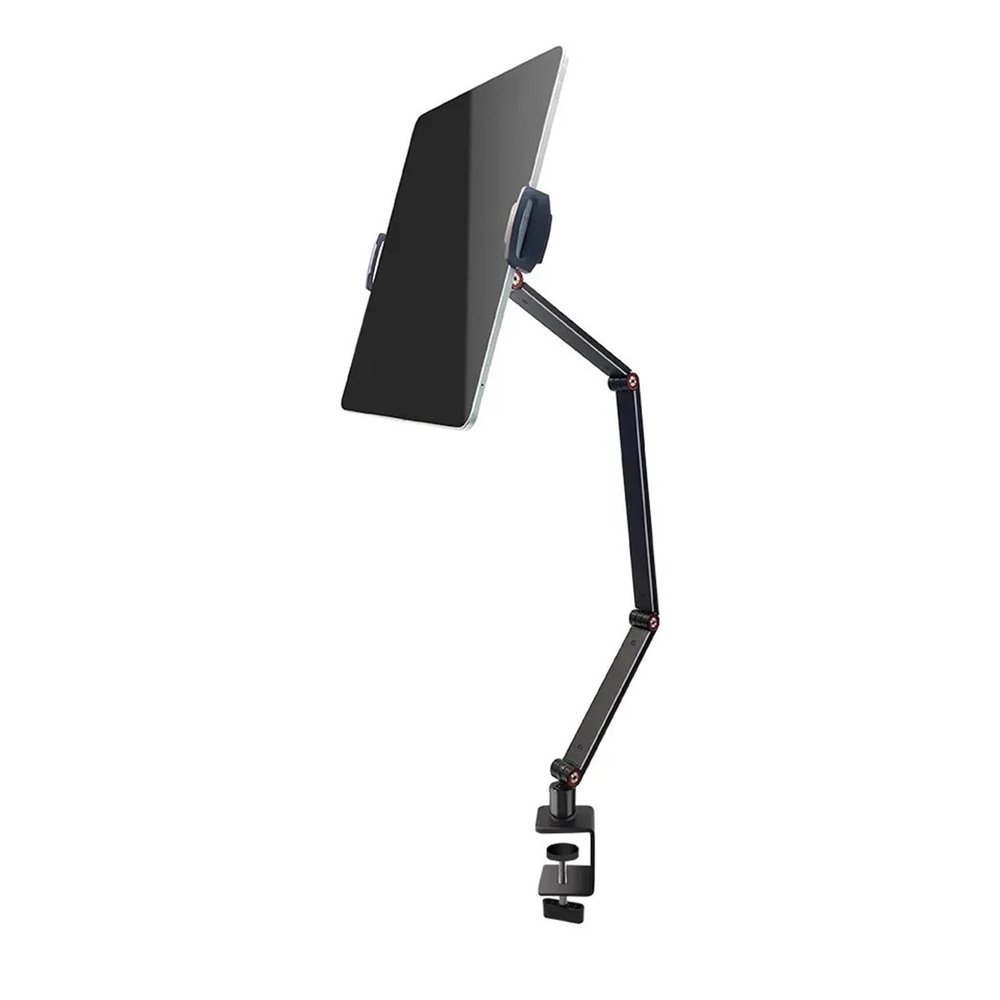 ADPVRLUQ Portable Monitor Stand Foldable 3 Metal Arm Bracket VESA Mount Fits 13 14 15.6 17.3 Inch(3 arm clamp)