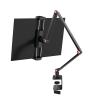ADPVRLUQ Portable Monitor Stand Foldable 3 Metal Arm Bracket VESA Mount Fits 13 14 15.6 17.3 Inch(3 arm clamp) view 2