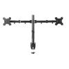 ADPVRLUQ MS02 Desk Clamp Full Motion 360 Degree Dual Monitor Stand 10"-27" LCD LED Monitor Mounting Arm view 1