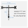 ADPVRLUQ MS02 Desk Clamp Full Motion 360 Degree Dual Monitor Stand 10"-27" LCD LED Monitor Mounting Arm view 2
