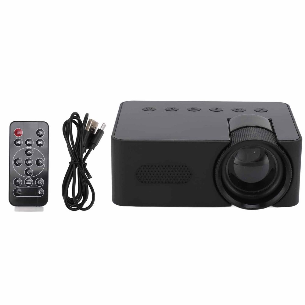 NOENNULL Mini Projector, 1080P HD Supported Video Projector, Portable Home Theater Movie Projector for Indoor Outdoor