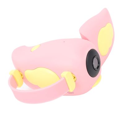 BTSEURY Cartoon Camcorder, Recording Camera Cute Wing Shape 1080P HD Video Camera with Filters for 3 to 12 Year Old Boys Girls (Pink)