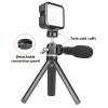 Compactly Tripod Balls Head 360Panoramic Rotation for Cameras Includes Double Cold Shoe Quick Release Plate Mount view 3