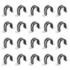 2 Inch 20 PCS 2 Holes Rubber Cushioned U Bracket Clamp, Reinforced Rigid Pipe Strap, Stainless Steel Conduit Straps Cable Clamp (50 mm) by Tavonuxt view 1