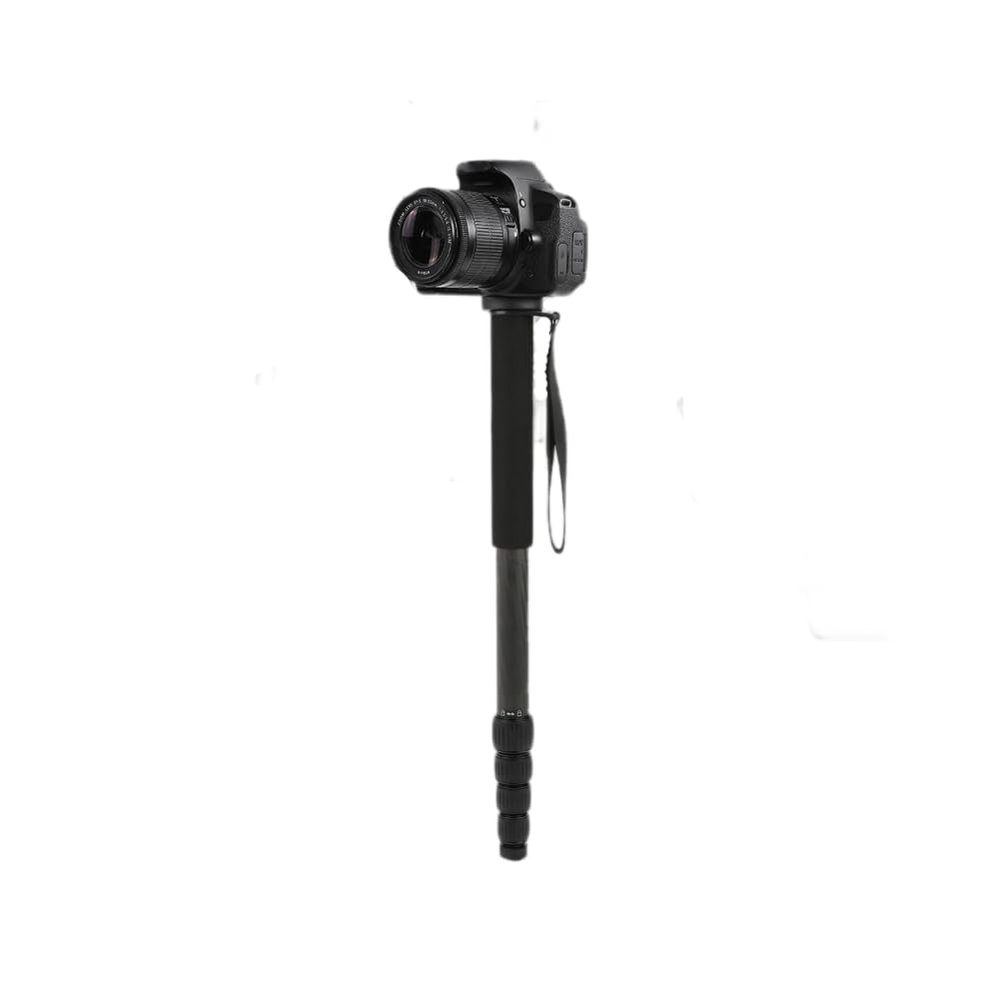 Camera Monopod, 65 Inch Carbon Fiber Monopod for Camera, Compact Lightweight Telescopic Video Monopod for DSLR Cameras