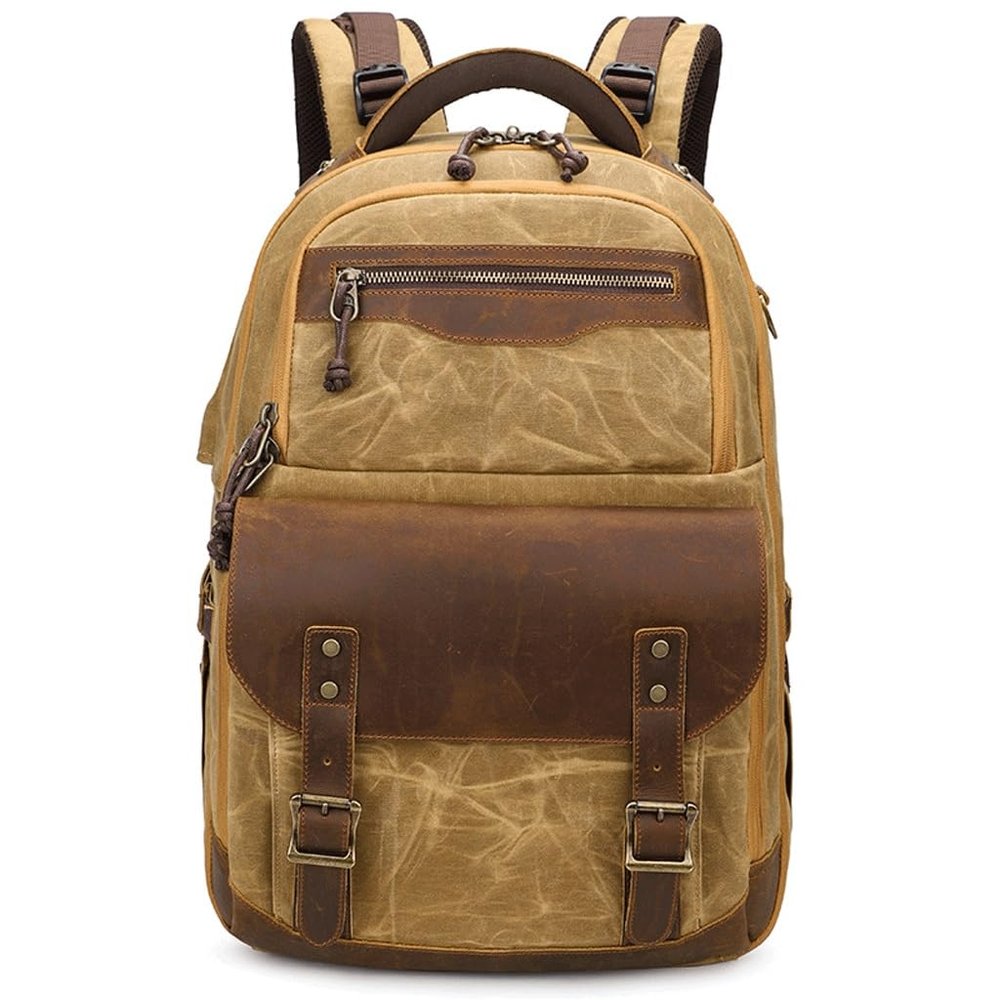 ZUIAI Shoulder Computer Camera Outside Travel Storage Digital Bag Retro SLR Camera Bag Canvas