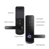 PNAWLLCF Electronic Door Lock Fingerprint Lock with Smart Touch Screen Lock Digital Safe Code Keypad Deadbolt for Home Hotel(50mm) view 3