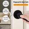 PNAWLLCF Smart Fingerprint Door Lock Smart Biometric Keypad Password Handle Lock App Unlock Keyless Entry Electronic Lock(D) view 3