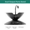 Dianves Stand for Echo Spot (2024 Release) and Homepod Mini Adjustable Stand Smartphones & More with USB-C and USB-A Charging Ports 280 Degree Rotating Base and Anti-Slip Silicone Pad view 3