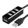 BOXUWFO HONGP USB 2.0 Hub USB Hub 2.0 Multi USB Splitter Hub Use Power Adapter 4 Port Multiple Expander USB 2.0 Hub(Black 120CM Cable) view 1
