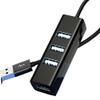 BOXUWFO HONGP USB 2.0 Hub USB Hub 2.0 Multi USB Splitter Hub Use Power Adapter 4 Port Multiple Expander USB 2.0 Hub(Black 120CM Cable) view 2