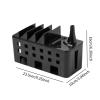 AFXGUSD Cable Management Box Extension Cord Organizer with Lid Insulated Cord Organizer for Desk for Office Adapters TV Desk Phone, Black view 2
